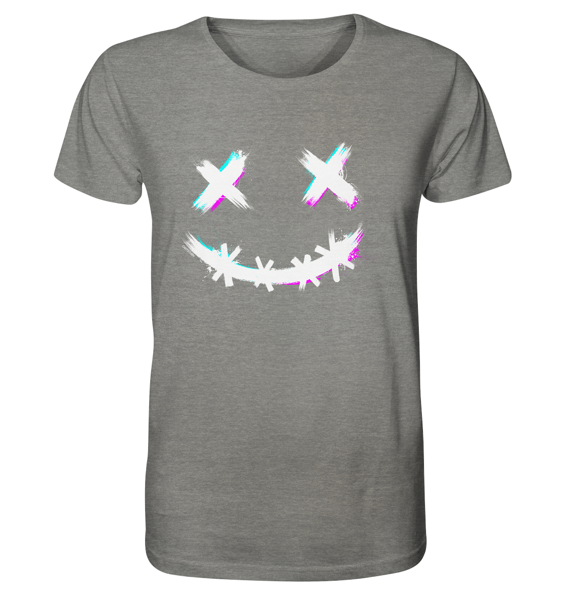 DartSturm - Scary Smile - Weiß - Organic Shirt DartSturm - Scary Smile - Weiß - Organic Shirt