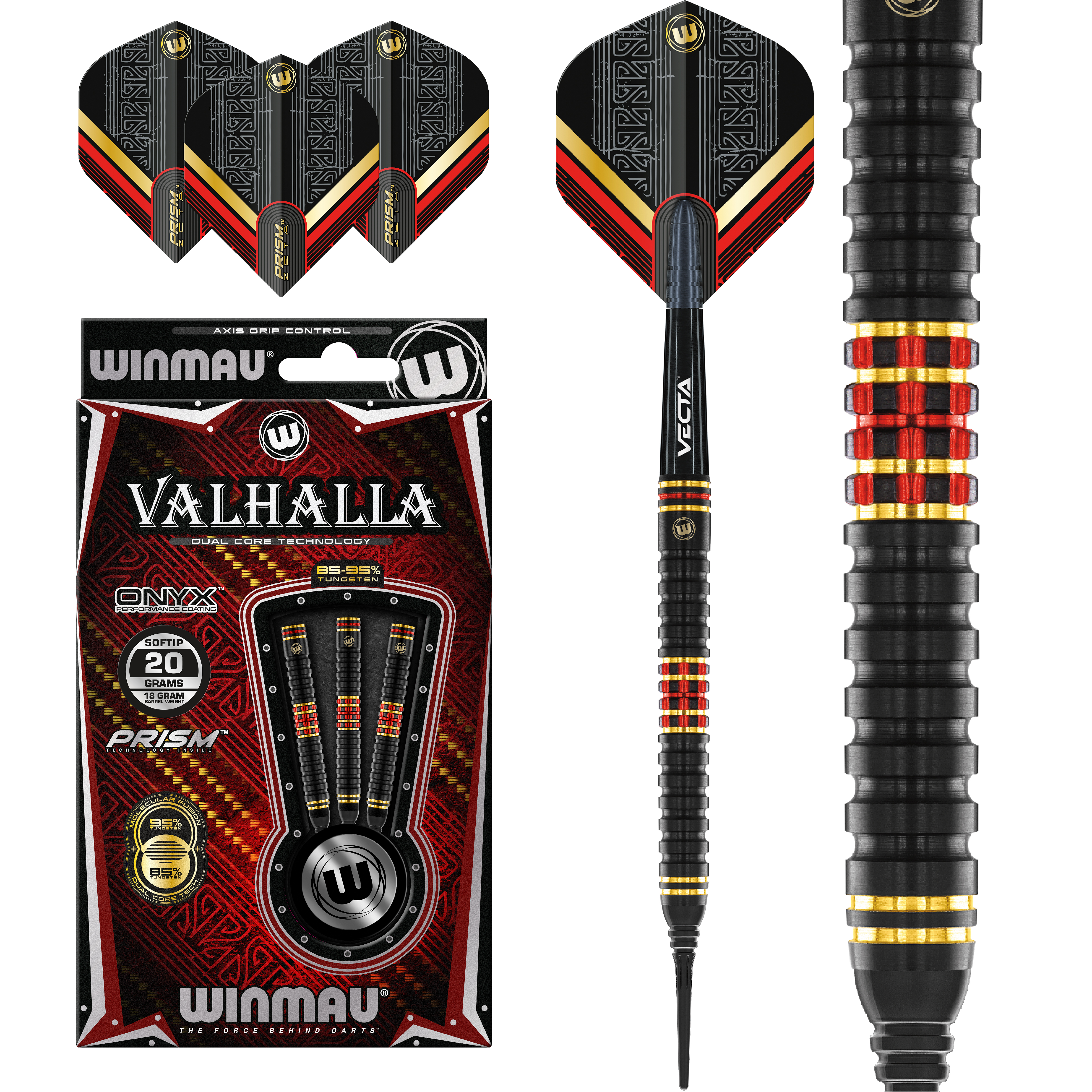 Winmau-Valhalla-Softdart-Collage Winmau - Valhalla - Softdart