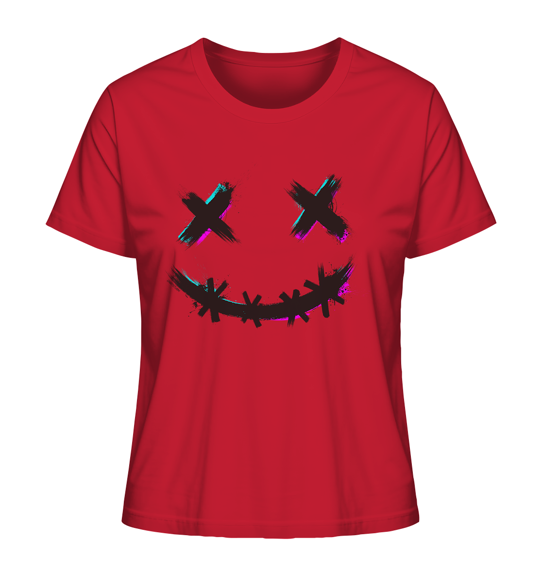 DartSturm - Scary Smile Schwarz - Ladies Organic Shirt