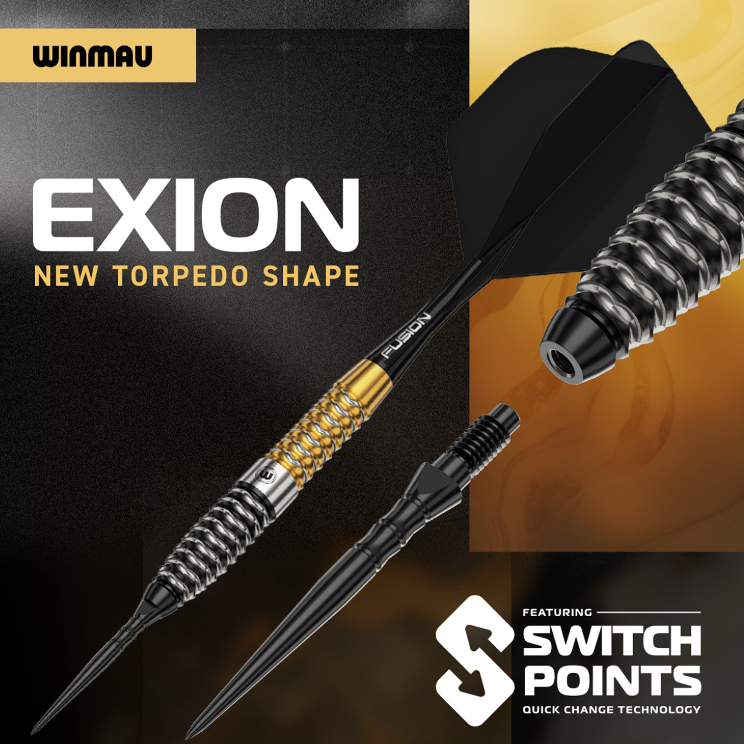 Winmau - Switch Point - Exion Torpedo - Steeldart Winmau - Switch Point - Exion Torpedo - Steeldart