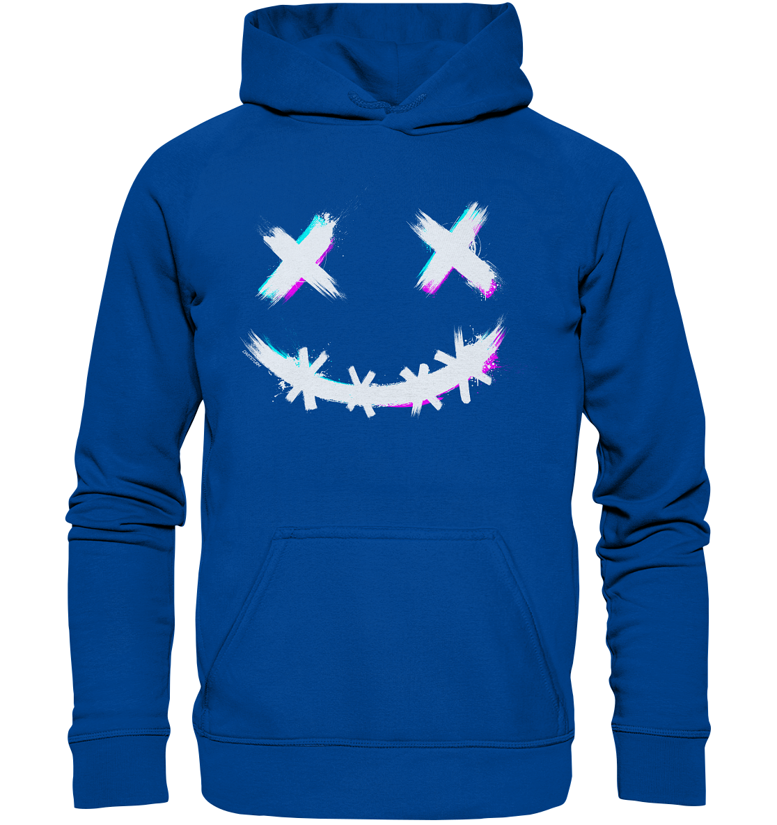 DartSturm - Scary Smile - Weiß - Basic Unisex Hoodie DartSturm - Scary Smile - Weiß - Basic Unisex Hoodie