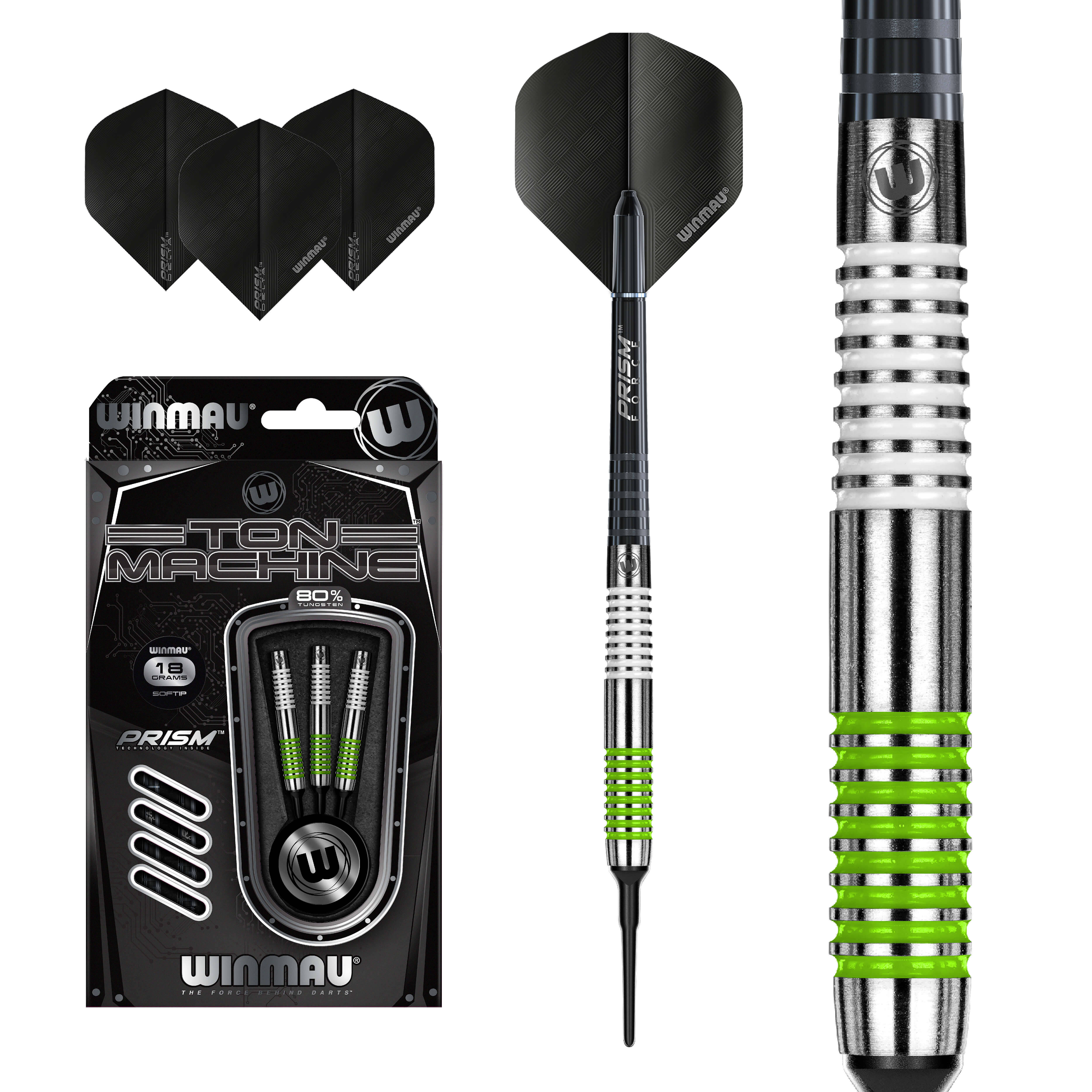 Winmau-Ton-Machine-Softdart-Collage Winmau - Ton Machine - Softdart