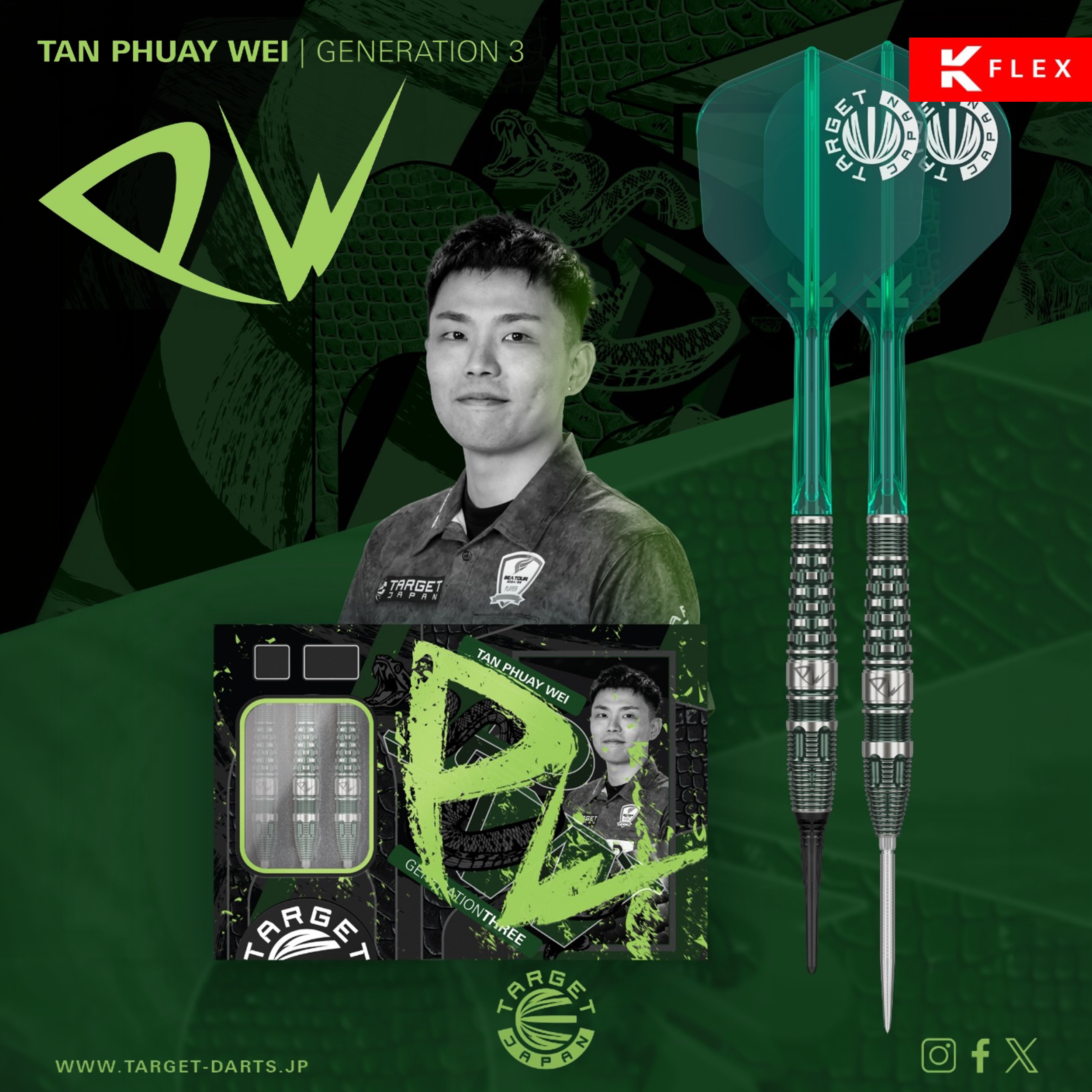Target Japan - Swiss Point - Tan Phuay Wei GEN 3 - Steeldart