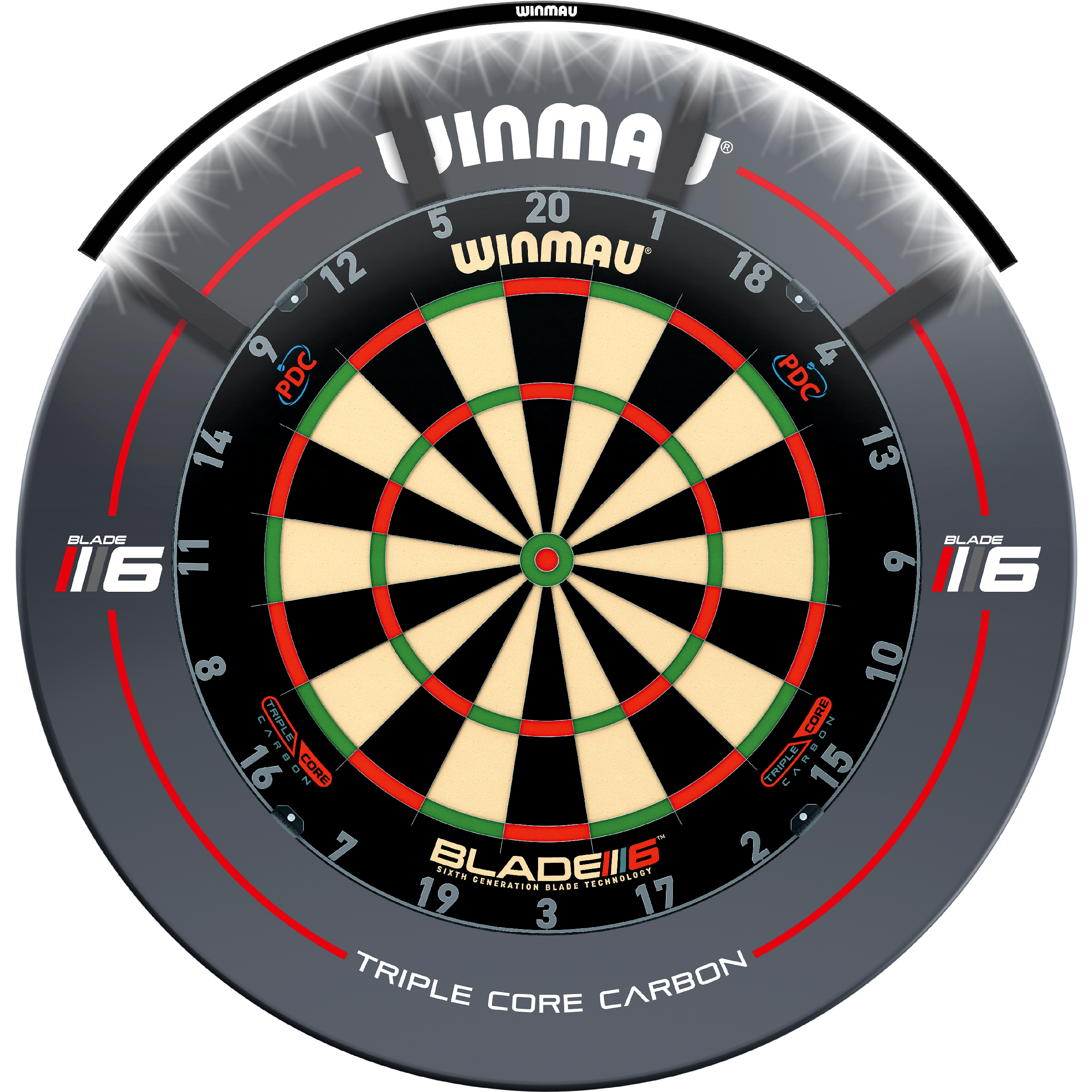 Winmau-Polaris-Dartboard-LED-Beleuchtung Winmau - Polaris Dartboard LED Beleuchtung