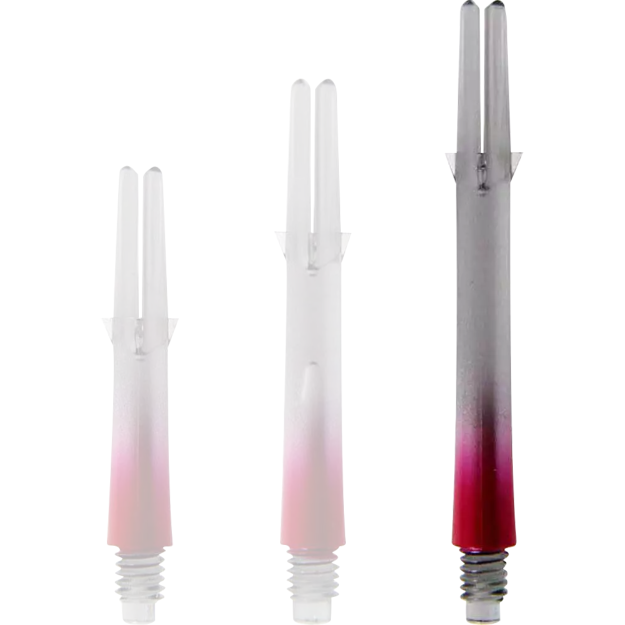 L-Style - L-Shaft Lock Straight TwoTone - Schwarz Klar Rot