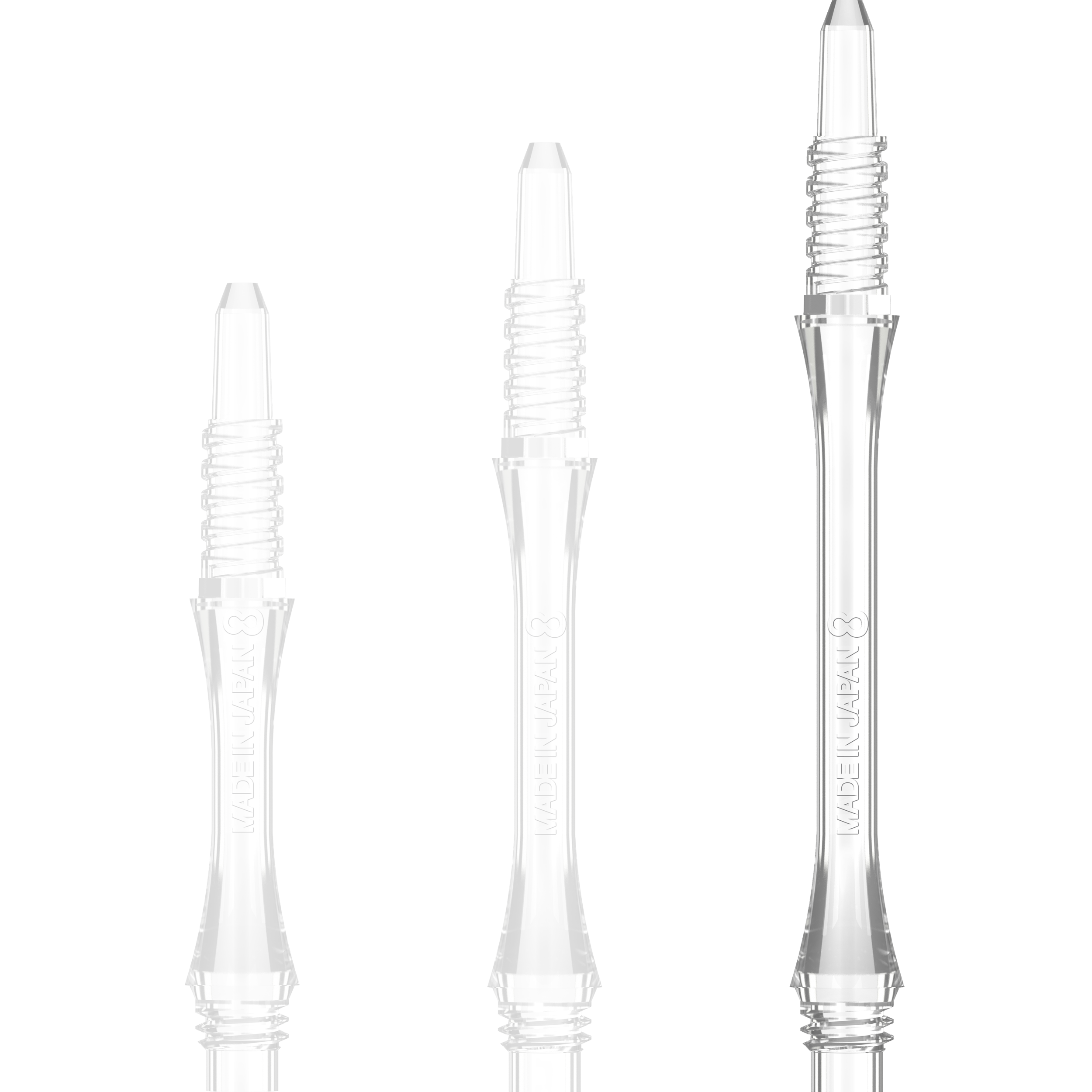 8 Flight - Slim Fixed Shaft - Transparent
