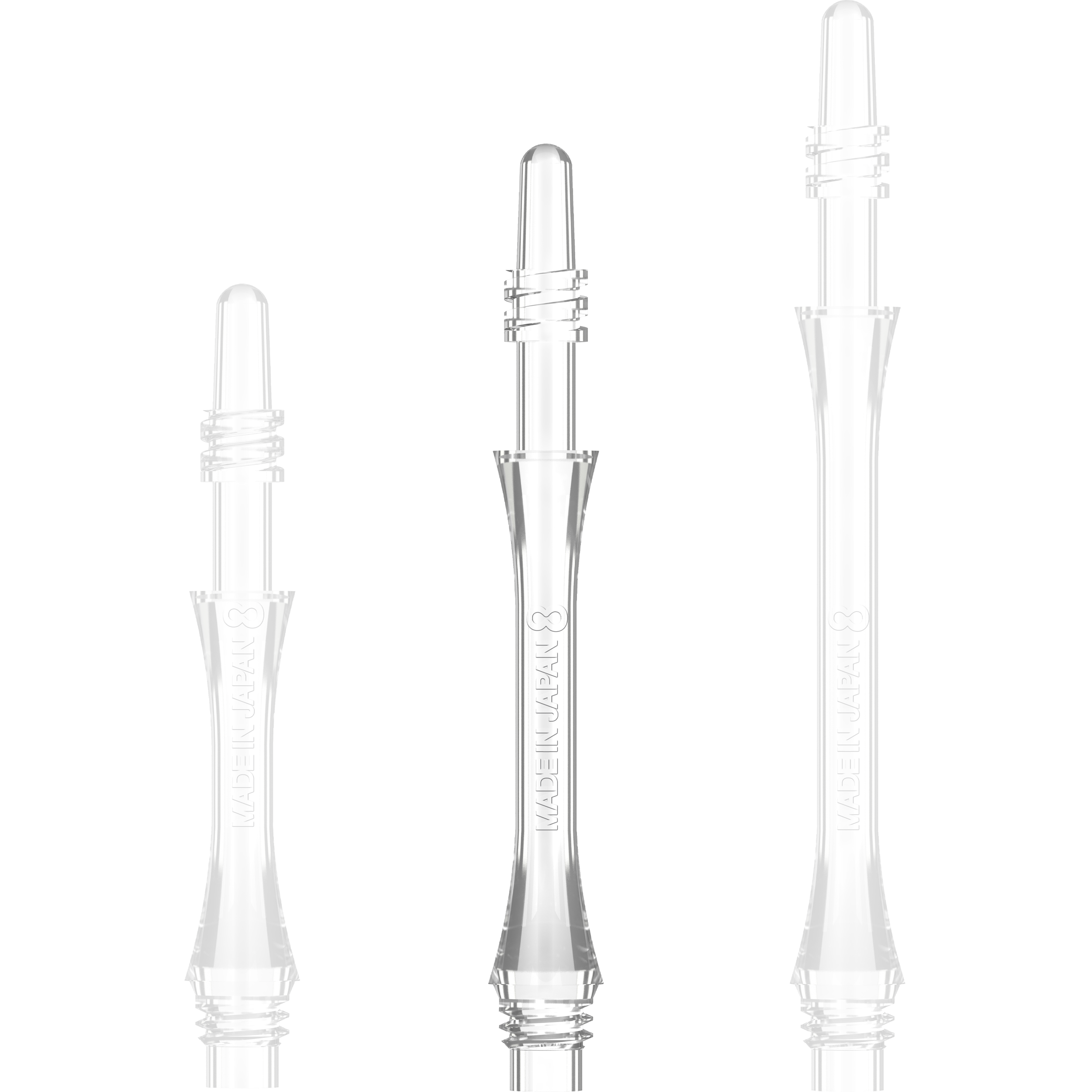 8 Flight - Slim Spin Shaft - Transparent