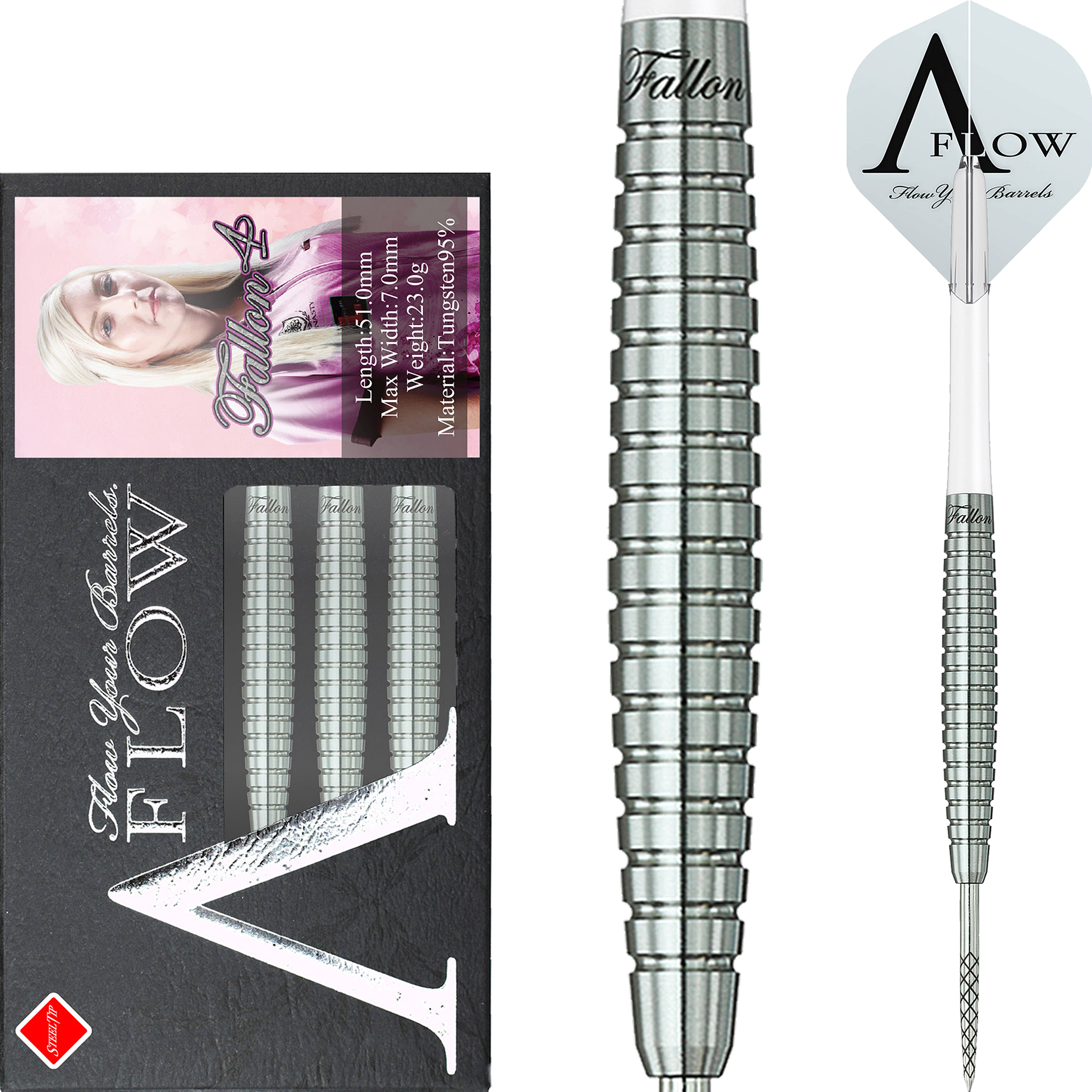 Dynasty-Fallon-Sherrock-4-Plain-Steeldart-Collage Dynasty - A-Flow Black Line - Fallon Sherrock 4 Plain - Steeldart