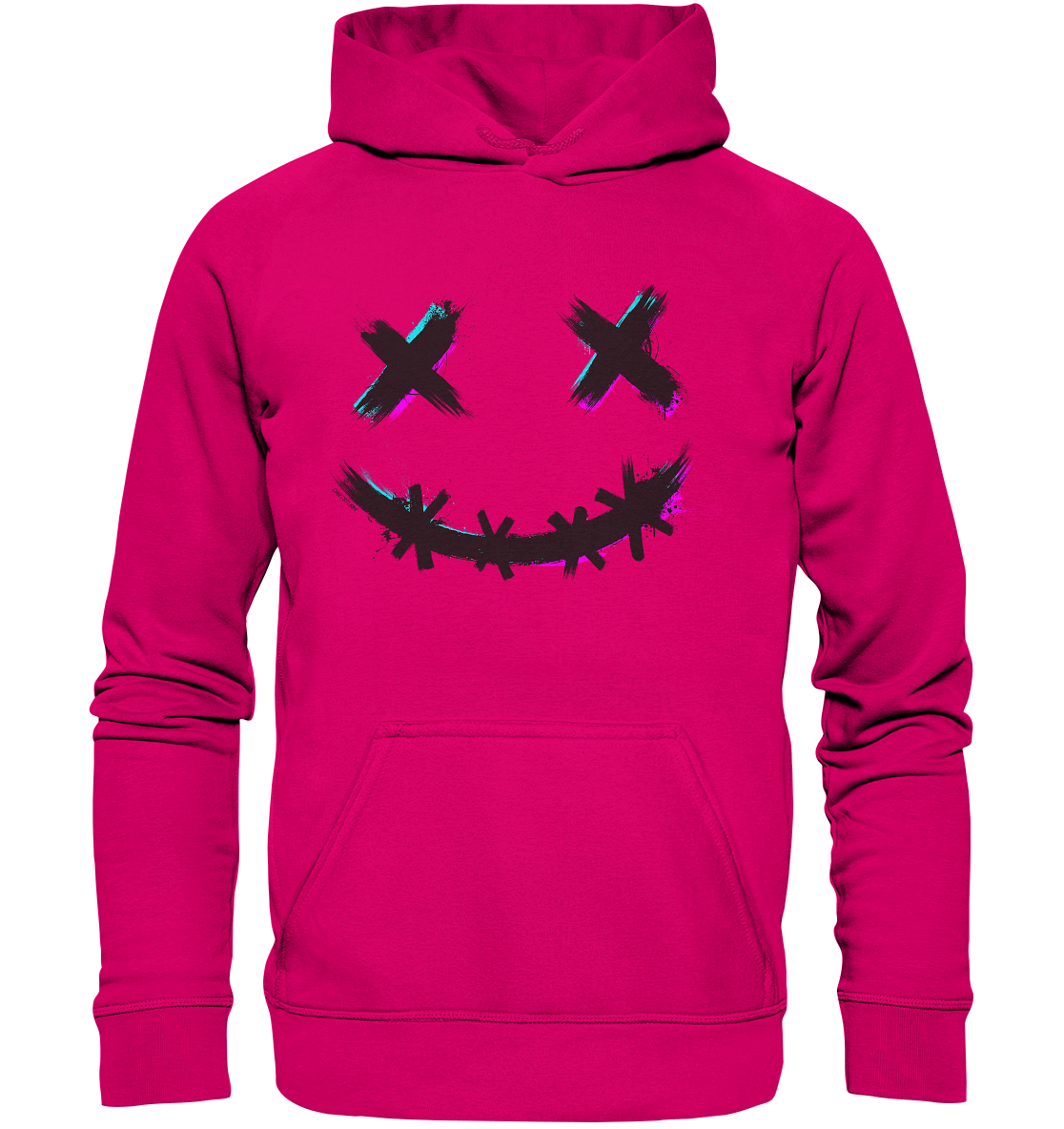 DartSturm - Scary Smile Schwarz - Basic Unisex Hoodie