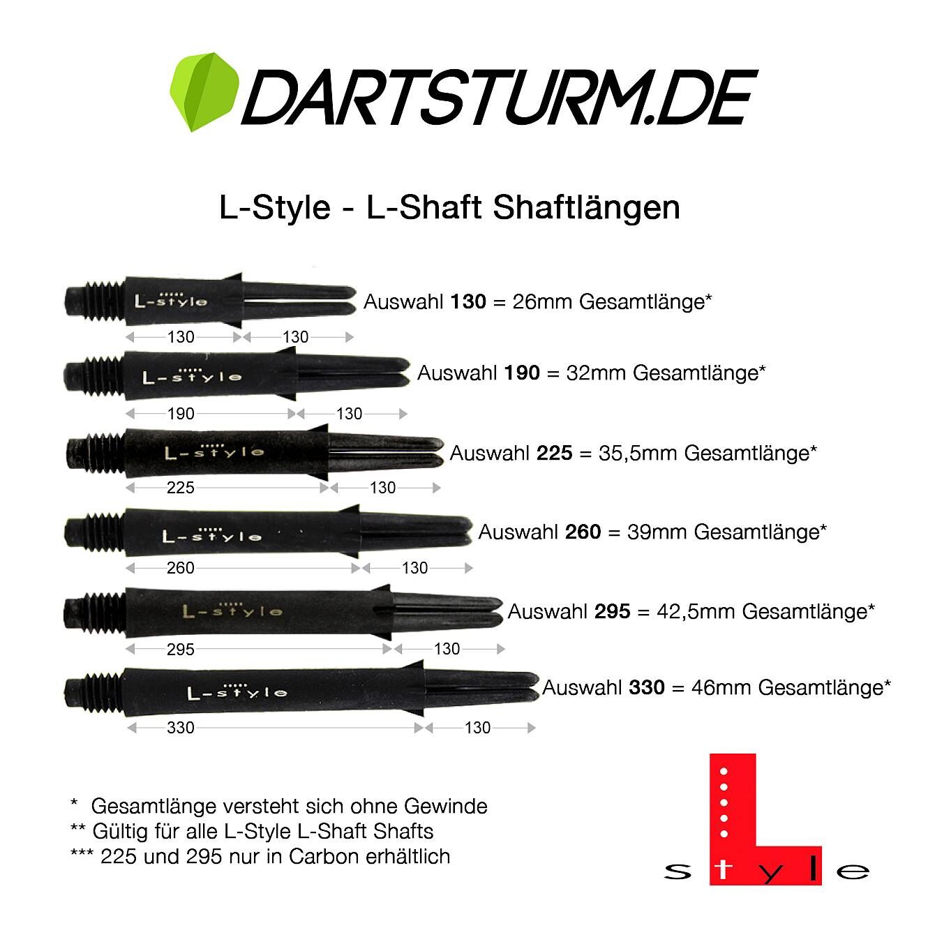 L-Style - L-Shaft Lock Straight - Rot