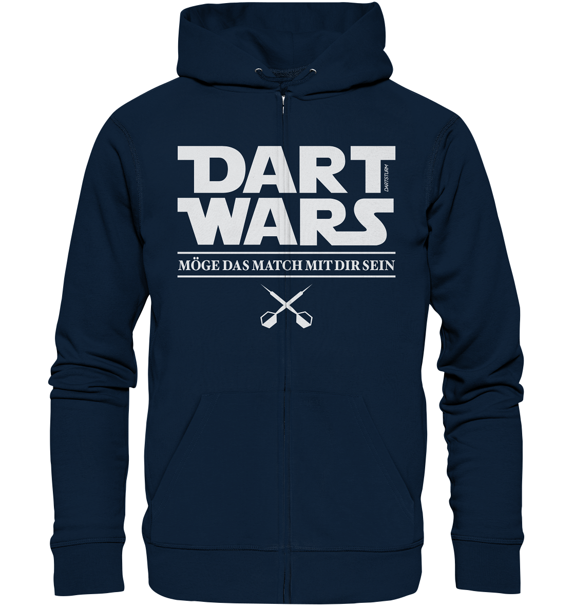 DartSturm - Dart Wars Weiß - Organic Zipper