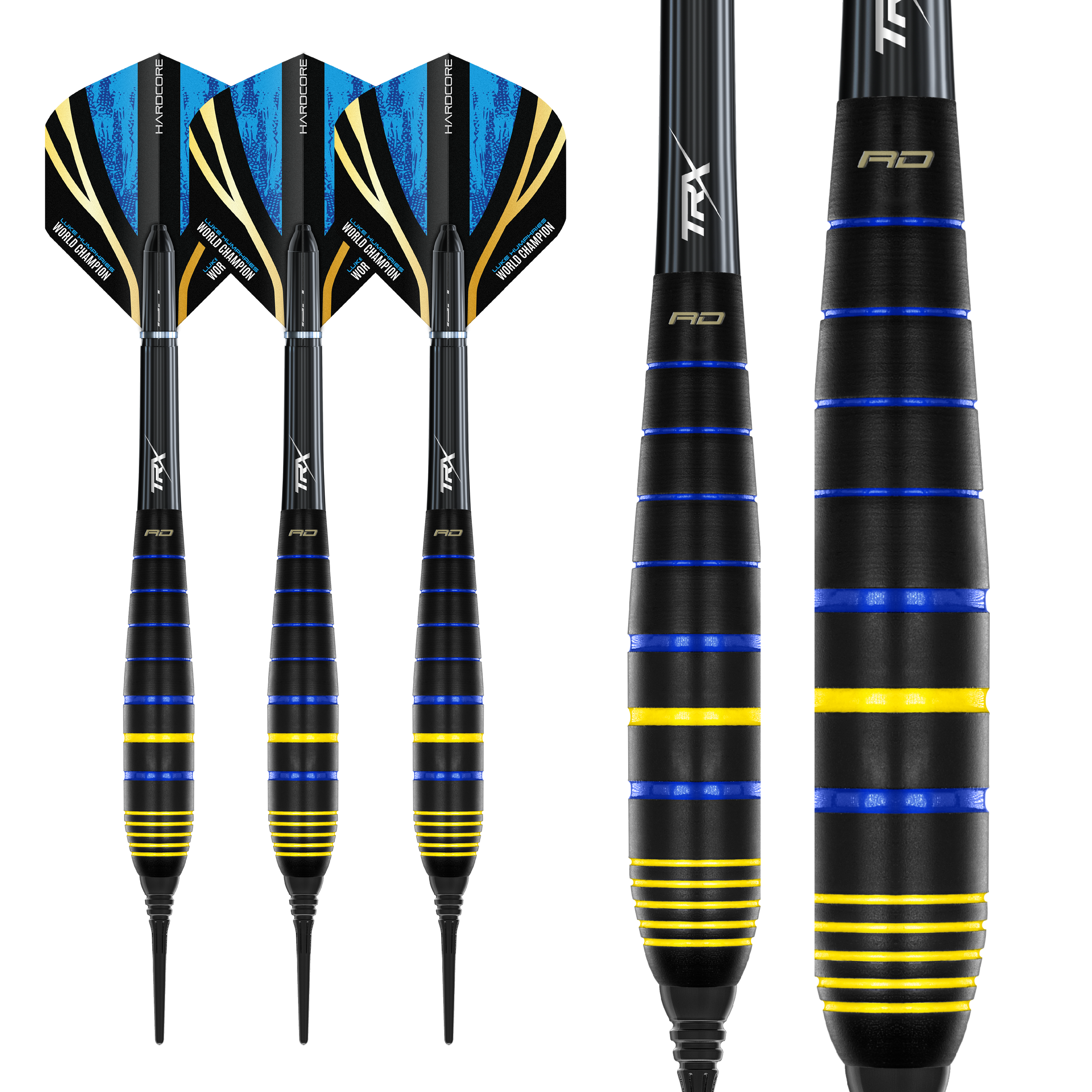 Red Dragon - Luke Humphries World Champion Brass - Softdart Red Dragon - Luke Humphries World Champion Brass - Softdart