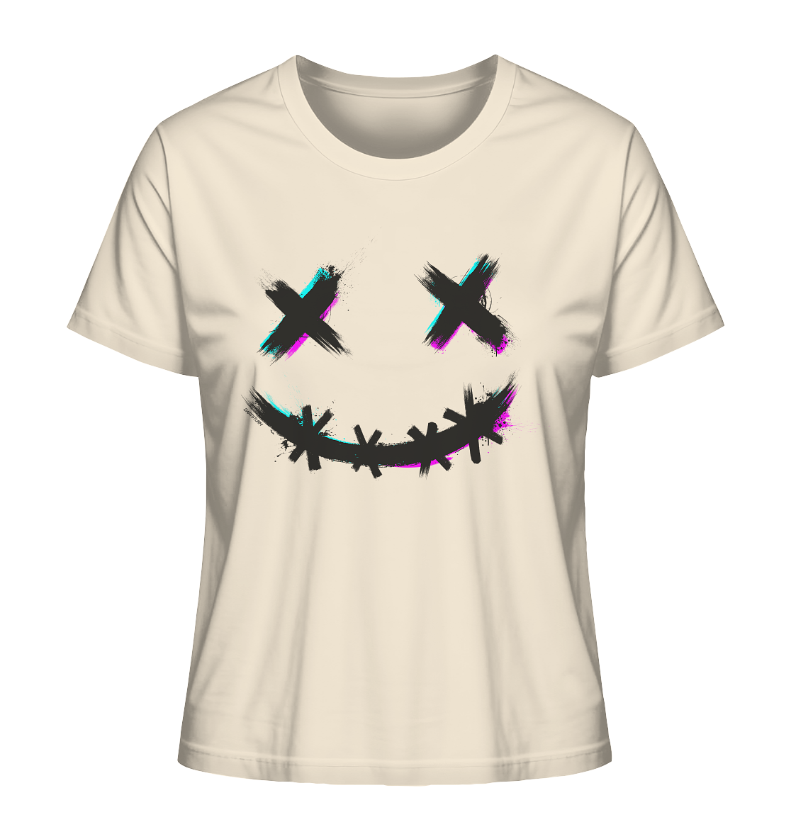 DartSturm - Scary Smile Schwarz - Ladies Organic Shirt DartSturm - Scary Smile Schwarz - Ladies Organic Shirt