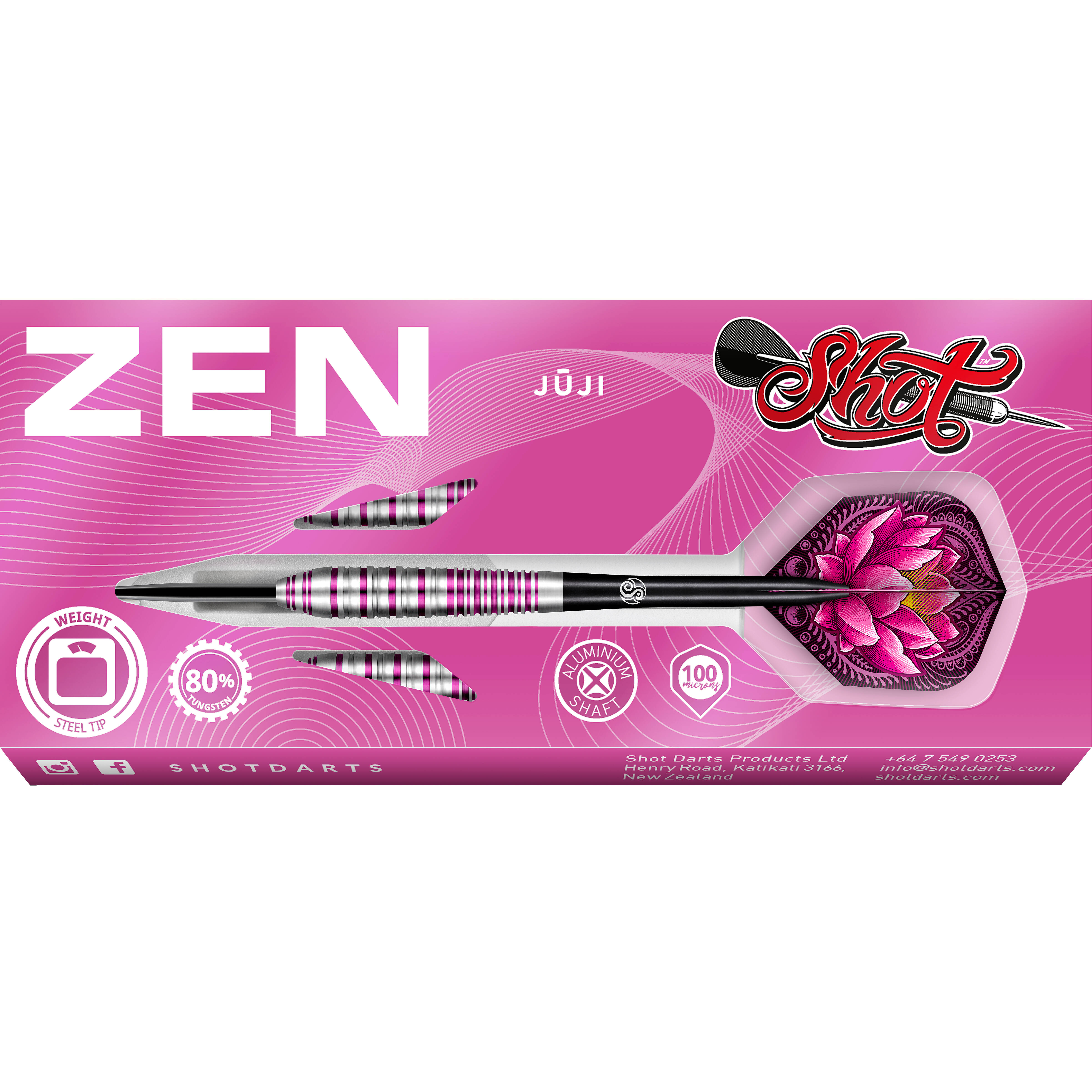 Shot-Zen-Juji-Steeldart-Verpackung Shot - Zen Juji - Steeldart