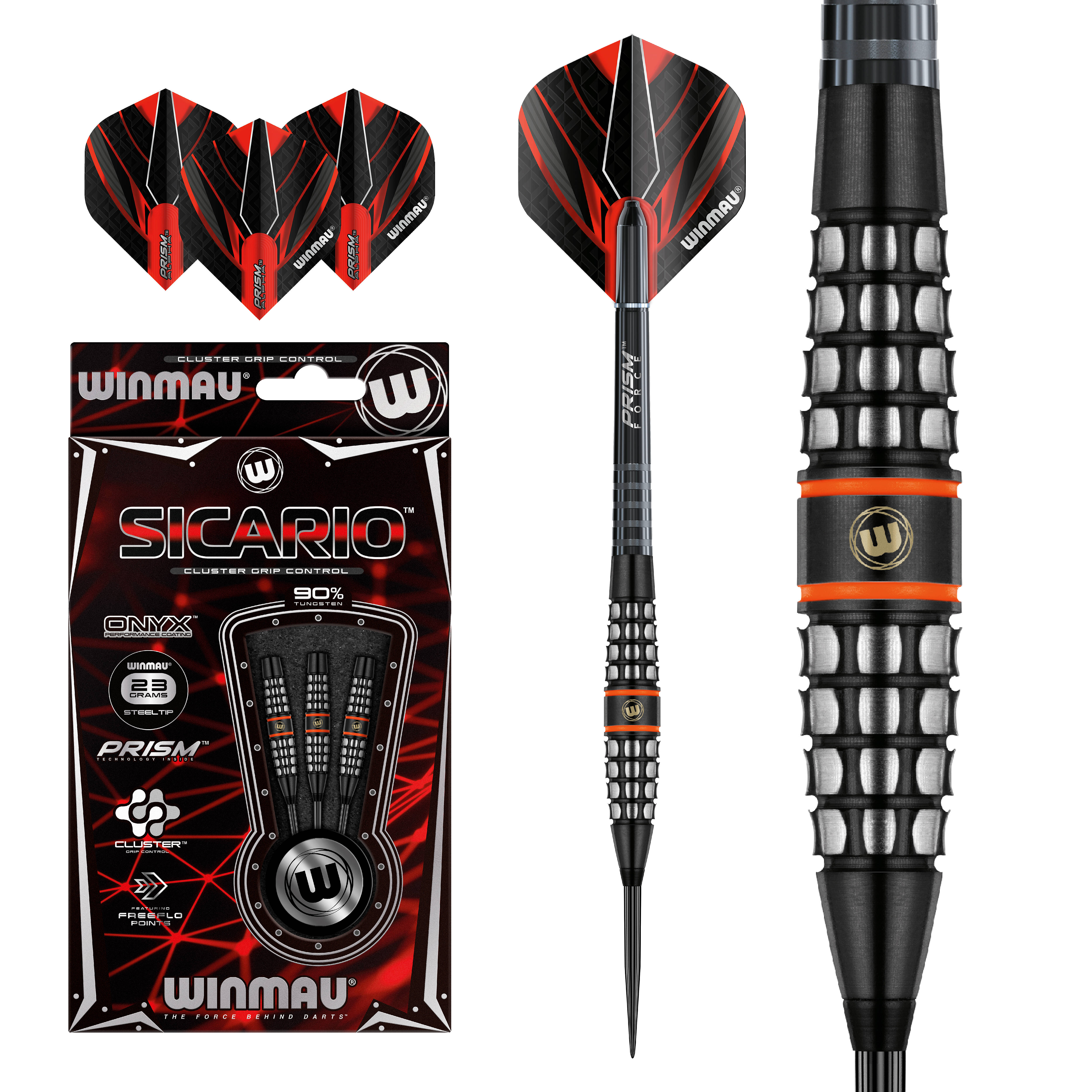 Winmau-Sicario-Steeldart-Collage Winmau - Sicario - Steeldart