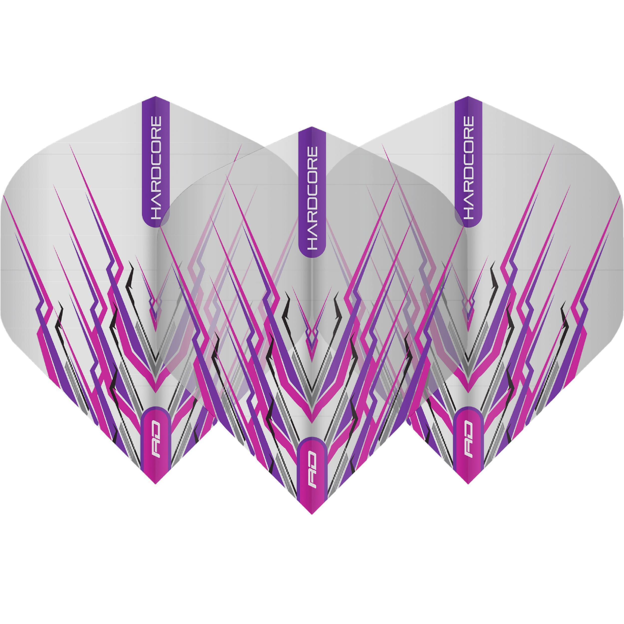 Red-Dragon-Hardcore-Mohawk-Flights-Standard-Lila Red Dragon - Hardcore Mohawk Flights - Standard