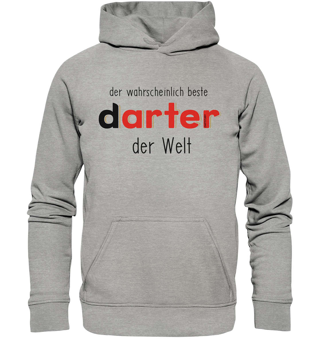 DartSturm - Der wahrscheinlich beste darter der Welt Schwarz - Basic Unisex Hoodie