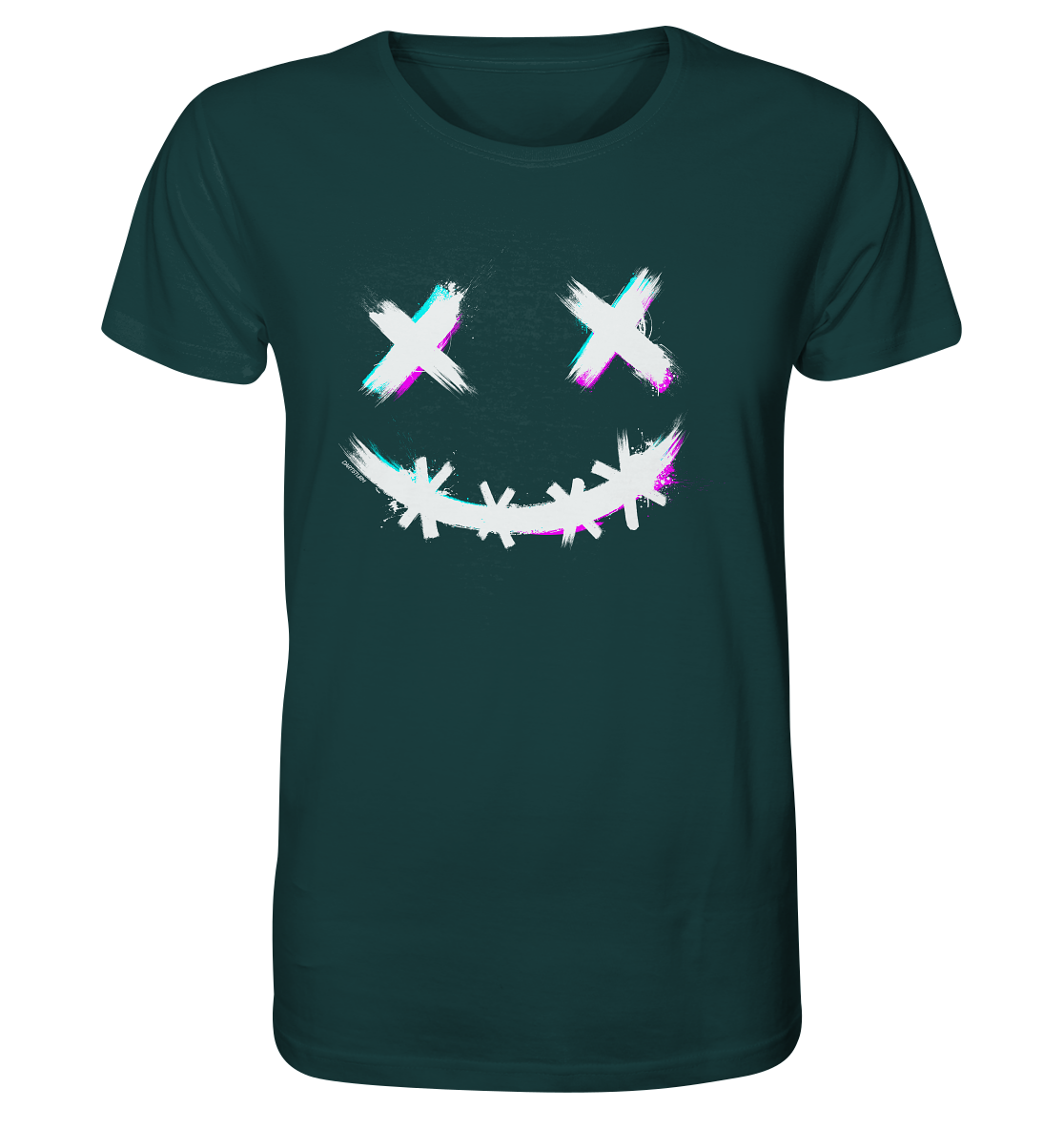 DartSturm - Scary Smile - Weiß - Organic Shirt DartSturm - Scary Smile - Weiß - Organic Shirt