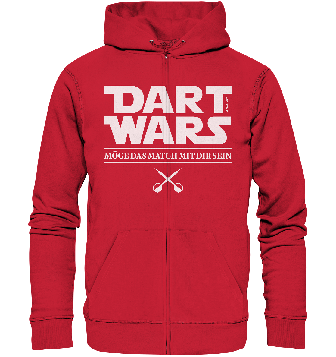 DartSturm - Dart Wars Weiß - Organic Zipper