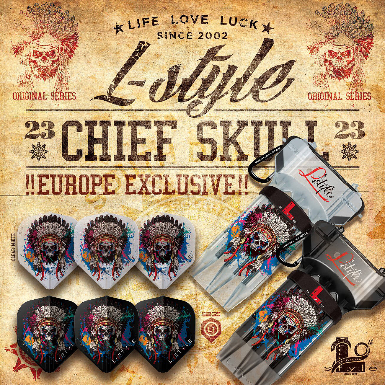 L-Style-Chief-Skull-Social-Banner Werbung, Plakat