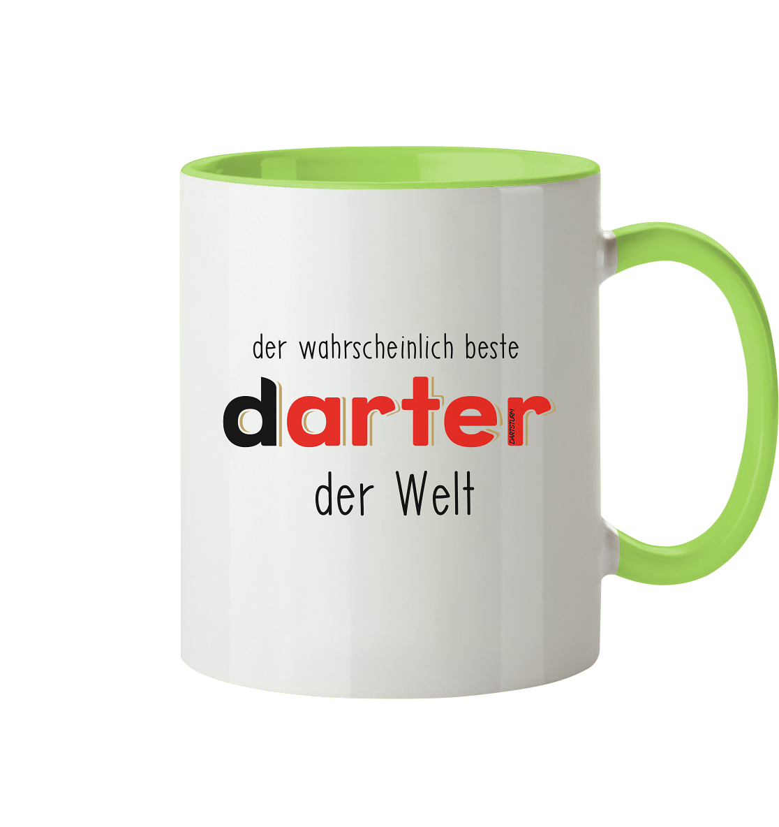 DartSturm - Der wahrscheinlich beste darter der Welt Schwarz - Tasse zweifarbig