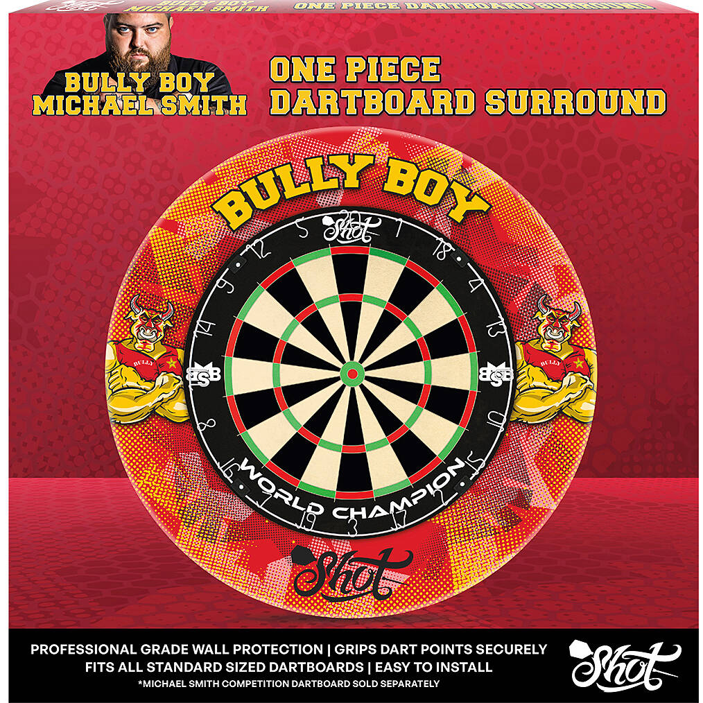 Shot-Michael-Smith-Dartboard-Surround-Verpackung Shot - Michael Smith Dartboard Surround