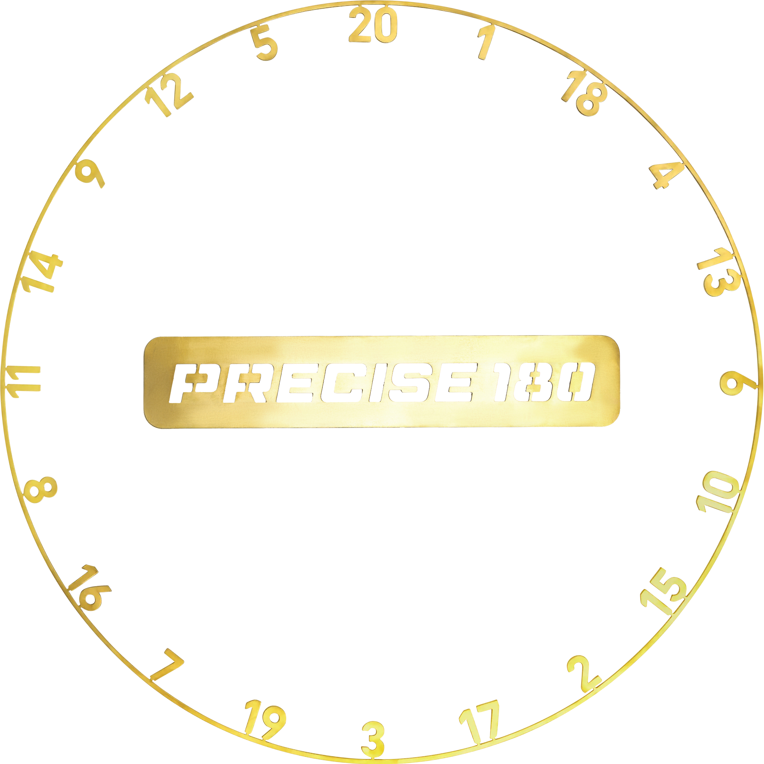 Precise180 - One Piece Lasercut Zahlenring