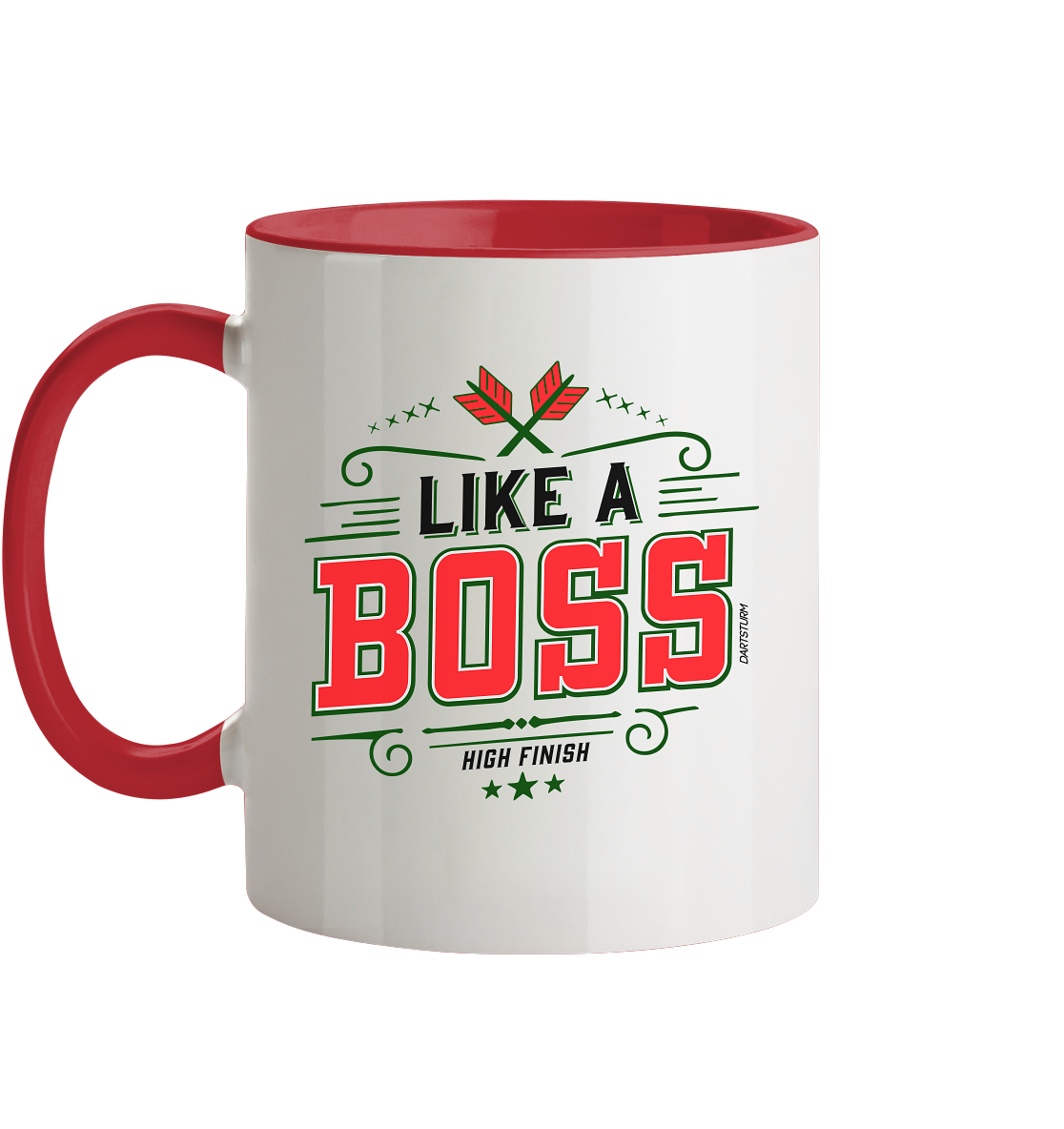 DartSturm - Like a Boss Red - Tasse zweifarbig
