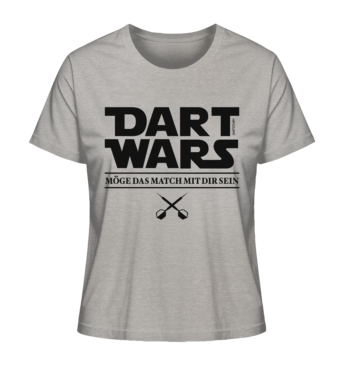 DartSturm - Dart Wars Schwarz - Ladies Organic Shirt DartSturm - Dart Wars Schwarz - Ladies Organic Shirt