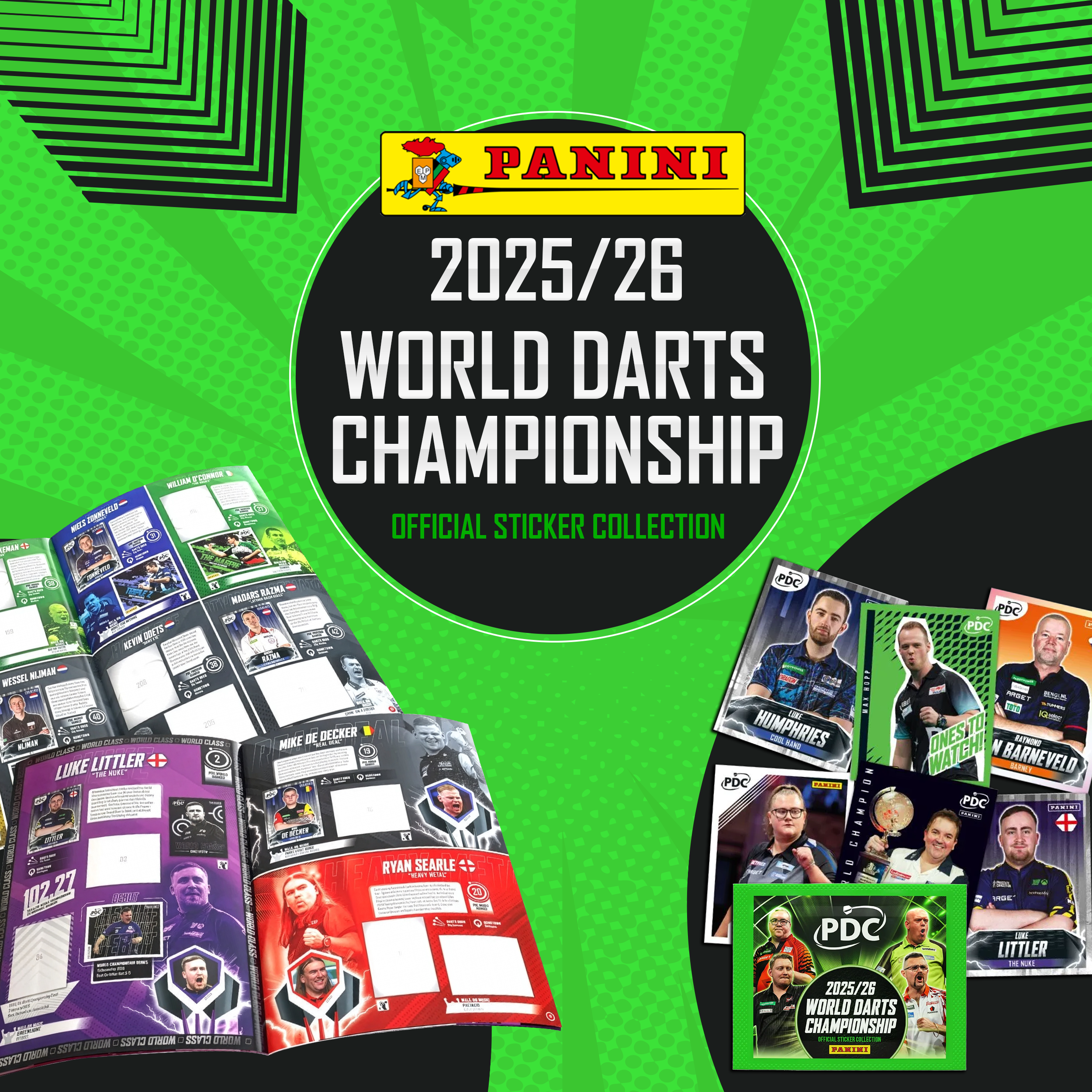 Panini - PDC World Darts Championship 2025/26 Sammelalbum - Hardcover
