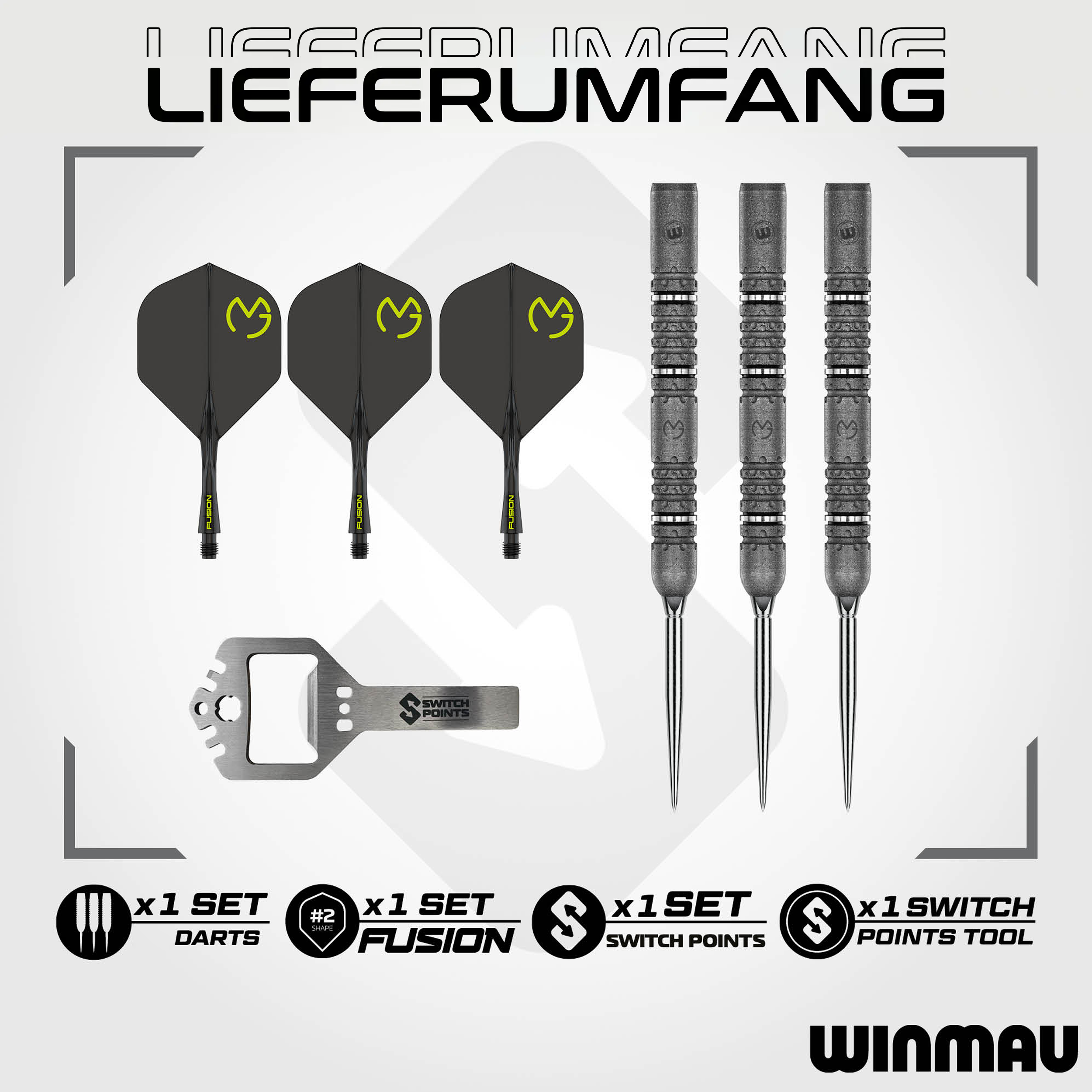 Winmau - Switch Point - Michael van Gerwen Signature Edition - Steeldart Winmau - Switch Point - Michael van Gerwen Signature Edition - Steeldart