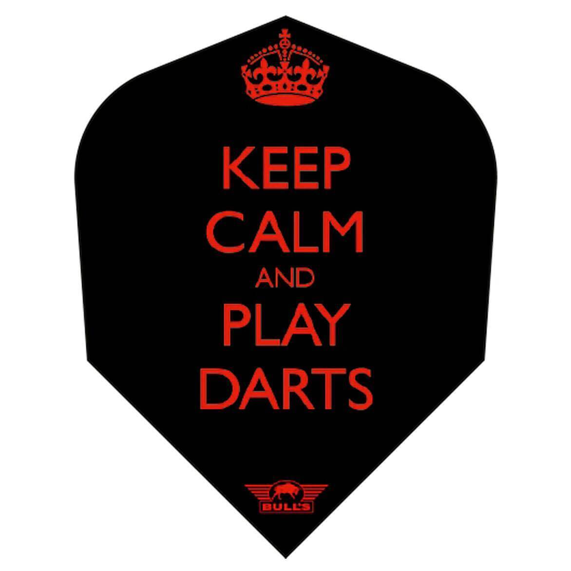 Bull-s-NL-Keep-Calm-and-Play-Darts-Flight Bull's NL - Powerflite - Keep Calm and Play Darts