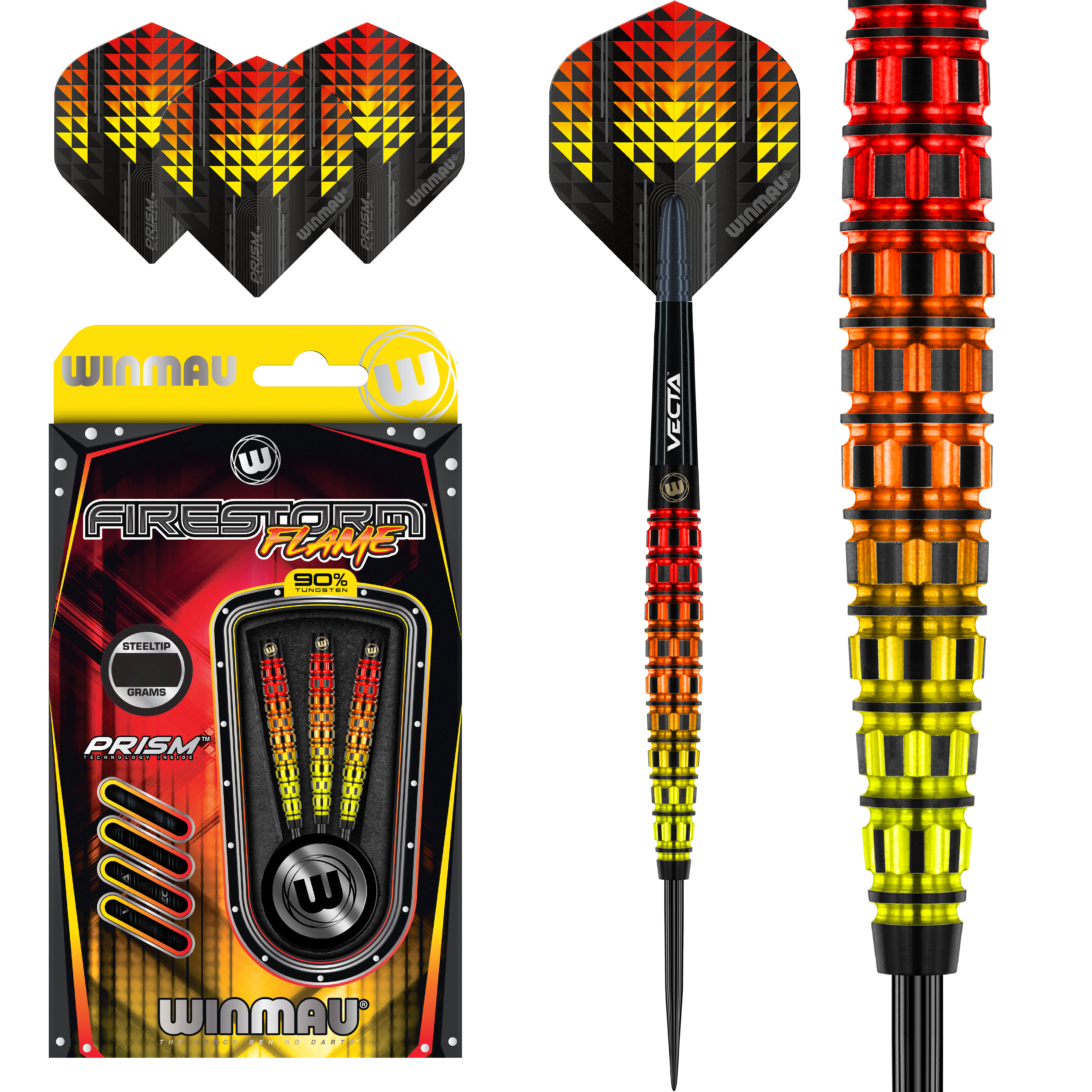 Winmau - Firestorm Flame Typ A - Steeldart Winmau - Firestorm Flame Typ A - Steeldart