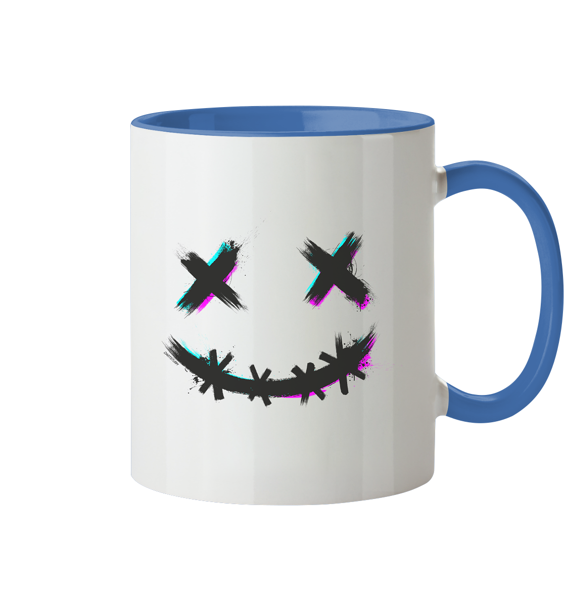 DartSturm - Scary Smile Schwarz - Tasse zweifarbig DartSturm - Scary Smile Schwarz - Tasse zweifarbig