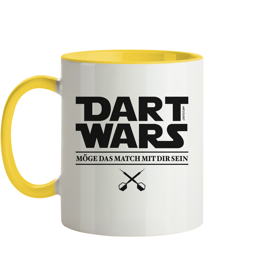 DartSturm - Dart Wars Schwarz - Tasse zweifarbig