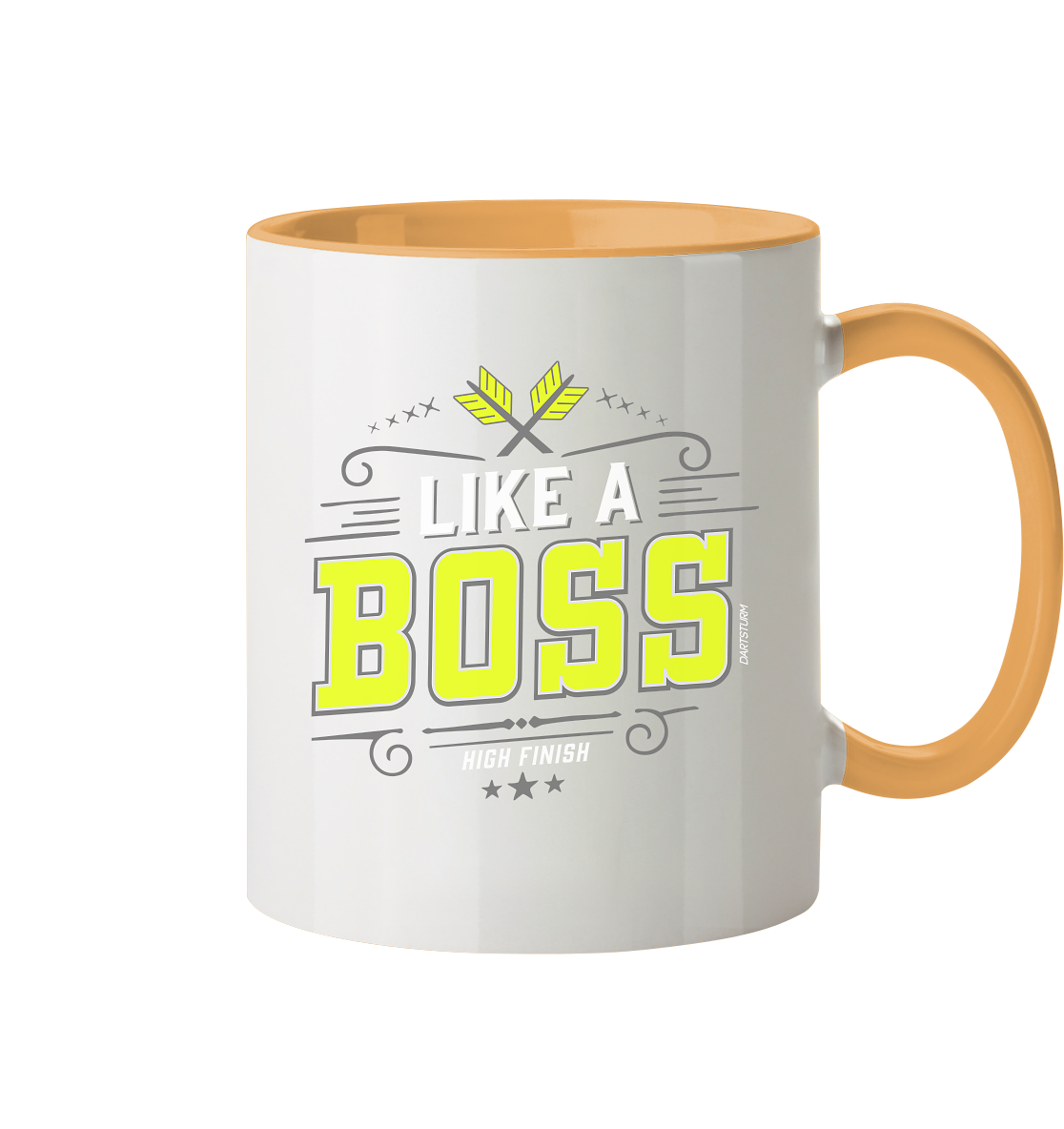 DartSturm - Like a Boss Yellow - Tasse zweifarbig