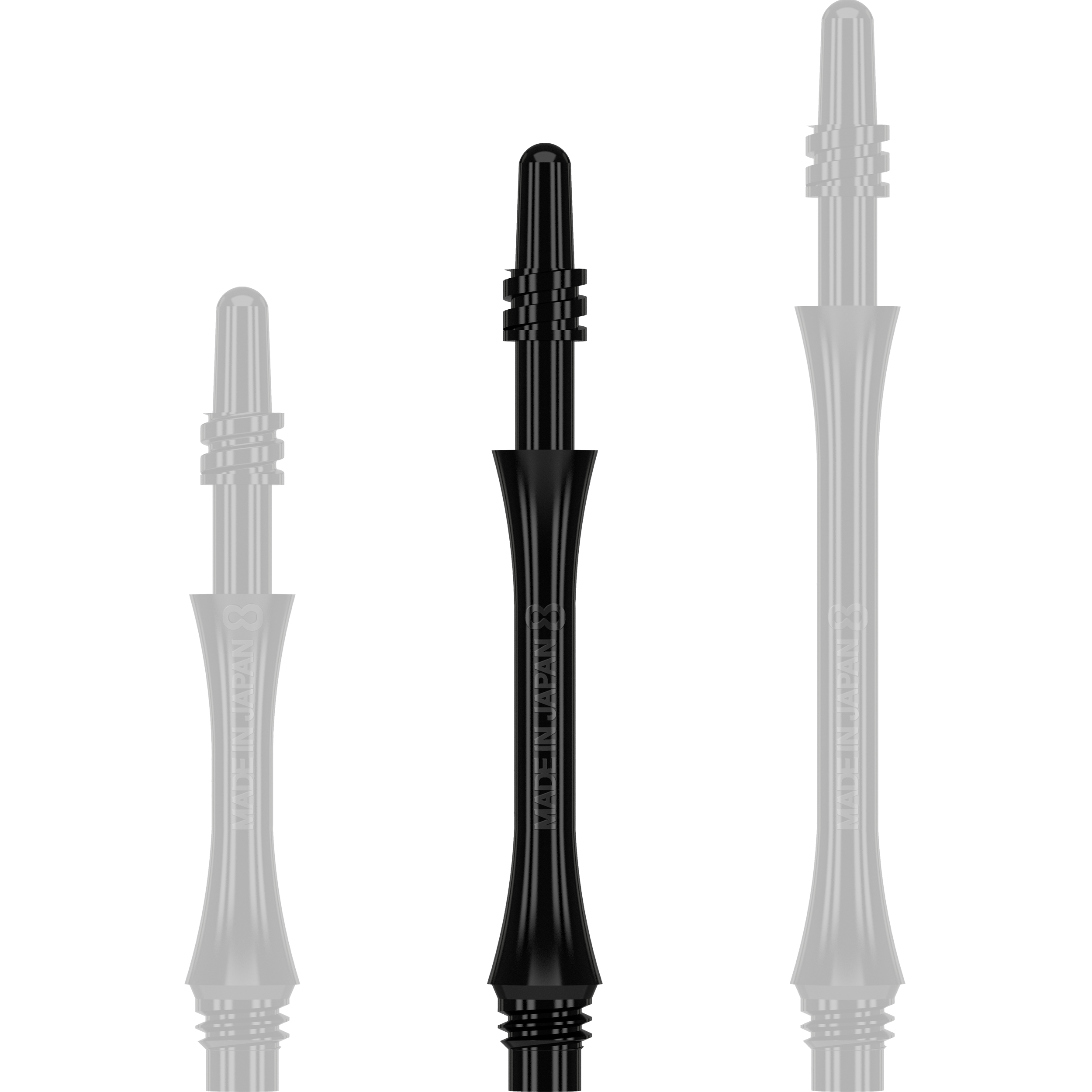 8 Flight - Slim Spin Shaft - Schwarz 8 Flight - Slim Spin Shaft - Schwarz