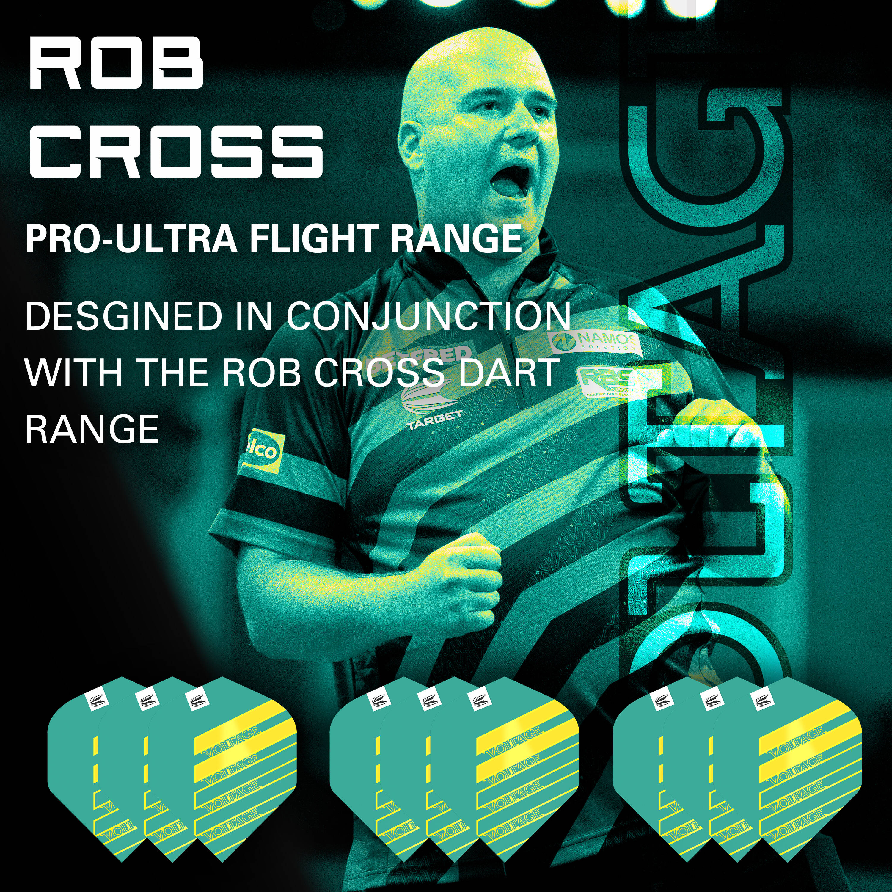 Target - Pro.Ultra Rob Cross Brass Flight - No2 Target - Pro.Ultra Rob Cross Brass Flight - No2