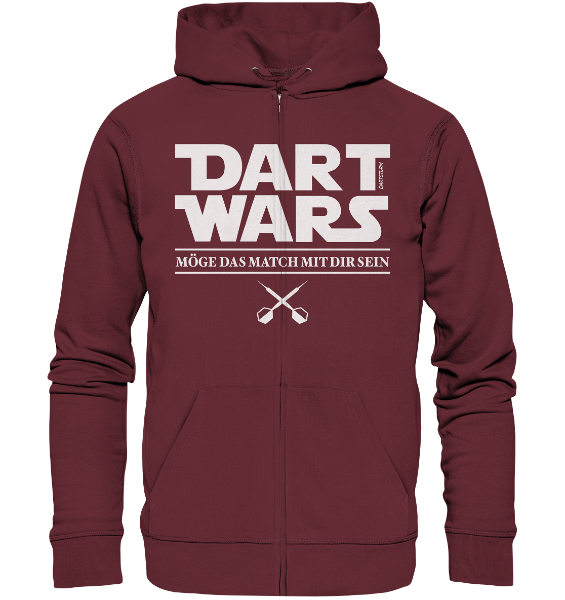 DartSturm - Dart Wars Weiß - Organic Zipper