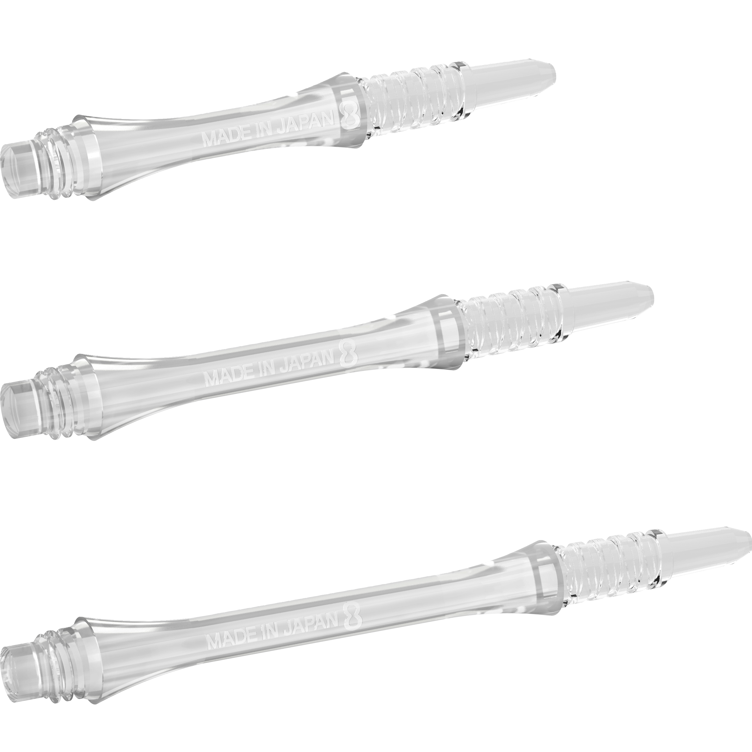 8 Flight - Slim Fixed Shaft - Transparent