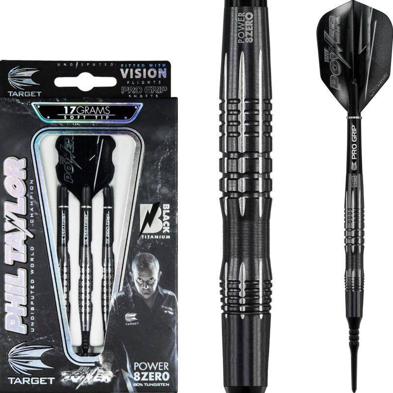 Target Darts Phil Taylor Power 8. Gen. Titanium Schäfte - Medium 48mm