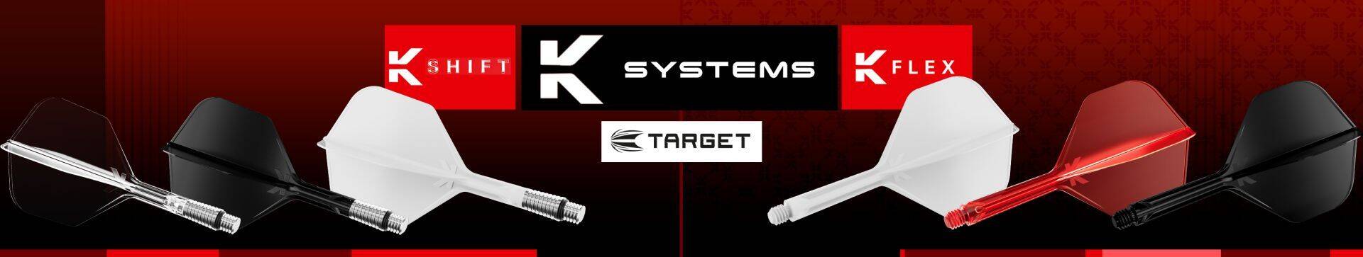 Target K-Systems | K-Flex & K-Shift Flightsysteme für Steeldarts